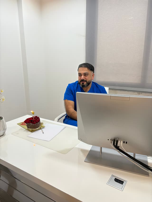 Dr. Usman at the clinic