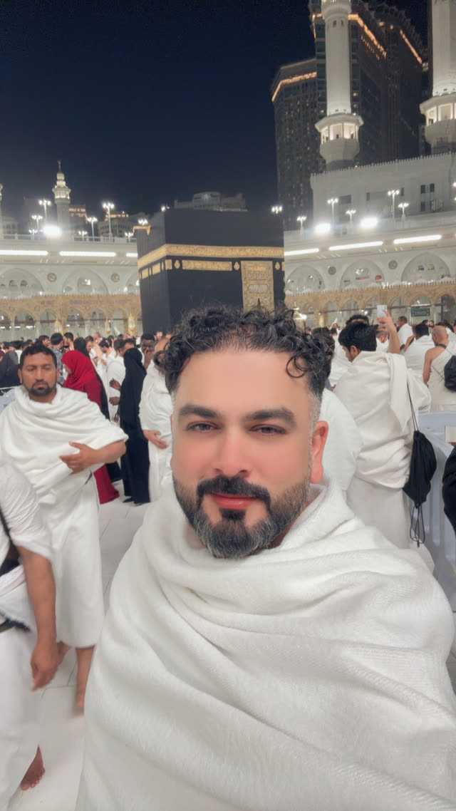 Dr. Usman performing Umrah at the Kaaba
