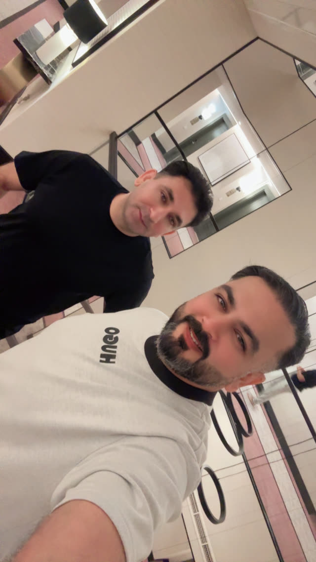 Dr. Usman with a friend